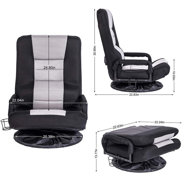 Trule Reclining Ergonomic Swiveling Floor Game Chair & Reviews Wayfair